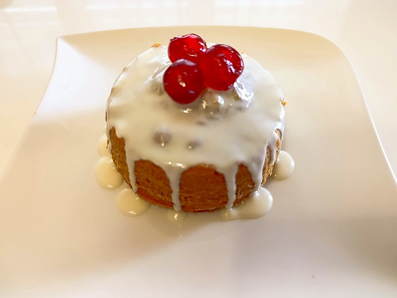Gâteau pandan au chocolat blanc, dessert fait maison à domicile en Gruyère
